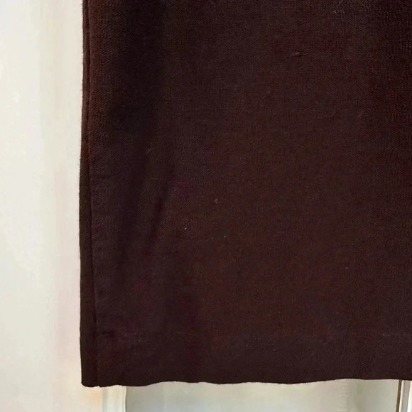Eileen Fisher Chocolate Brown Pull On Washable Stretch Crepe Skirt Size Medium M - Picture 4 of 9